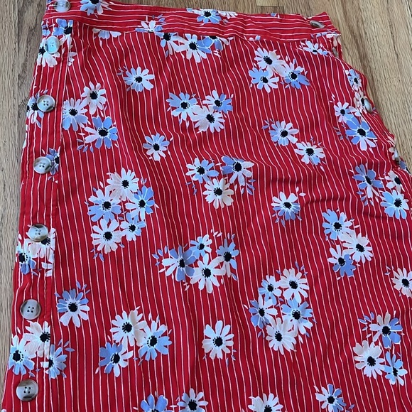 Madewell Button Midi Skirt Size 2 - Picture 3 of 5